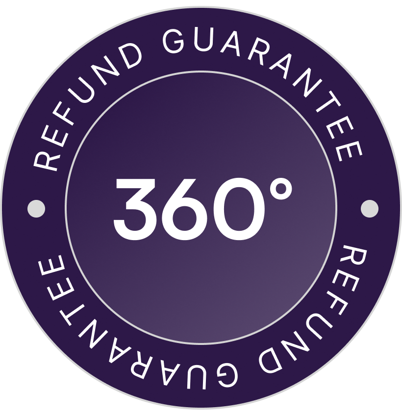 360° Refund Guarantee badge